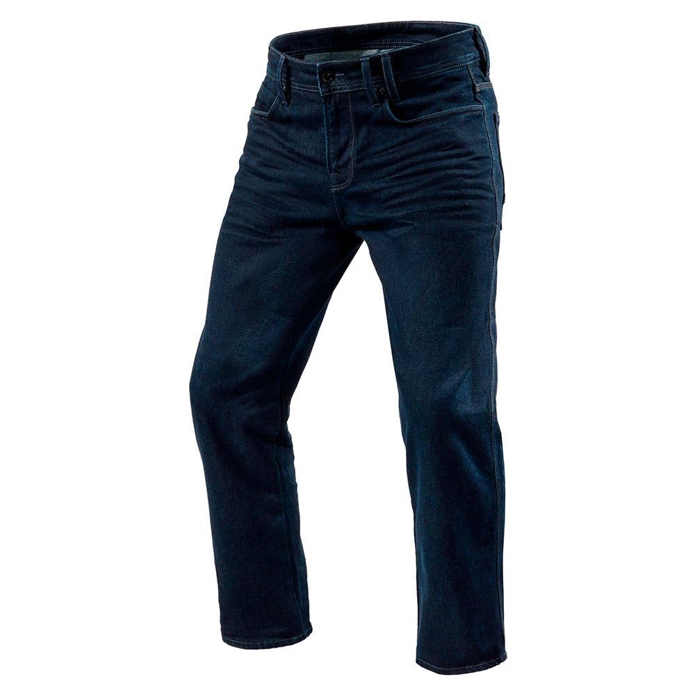 REV'IT! Revit Lombard 3 RF Jeans Moto, blu scuro, 33 : Amazon.es